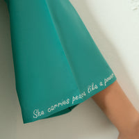 She carries peace like a power