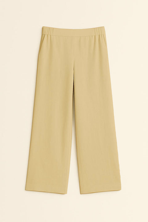 Linen Khaki Beige Pants