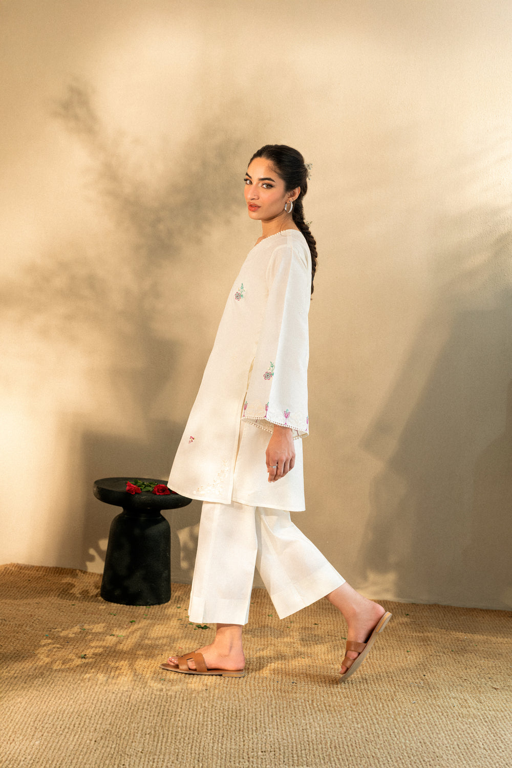 WHITE CULOTTE
