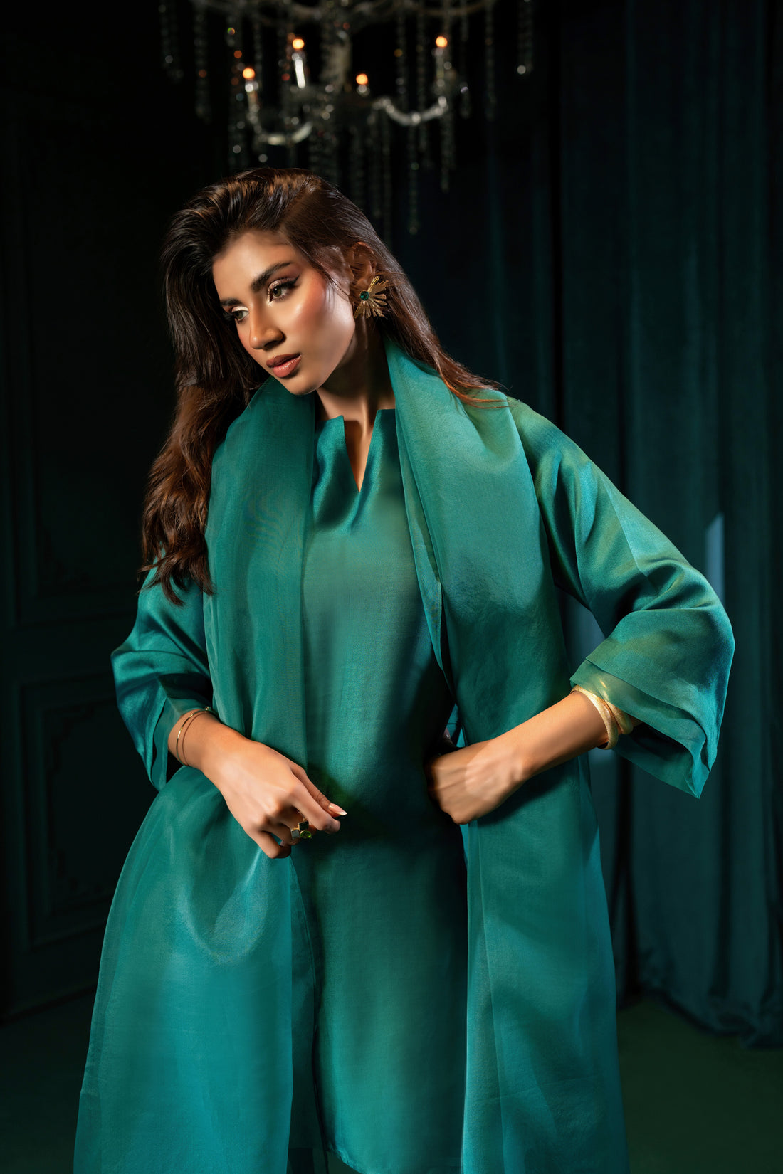 Jade - with Farshi Shalwar