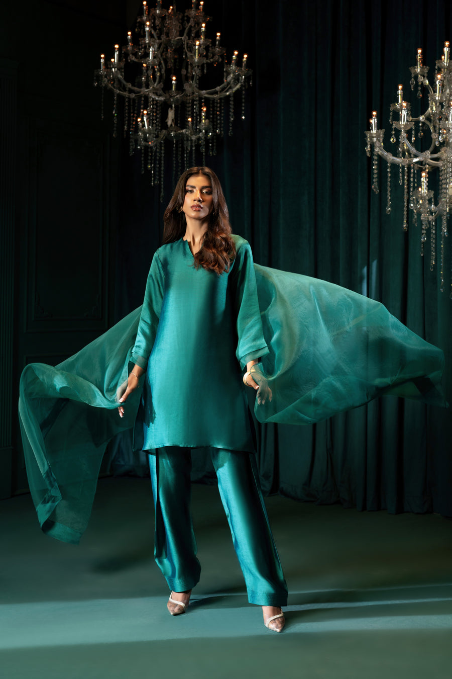 Jade - with Farshi Shalwar