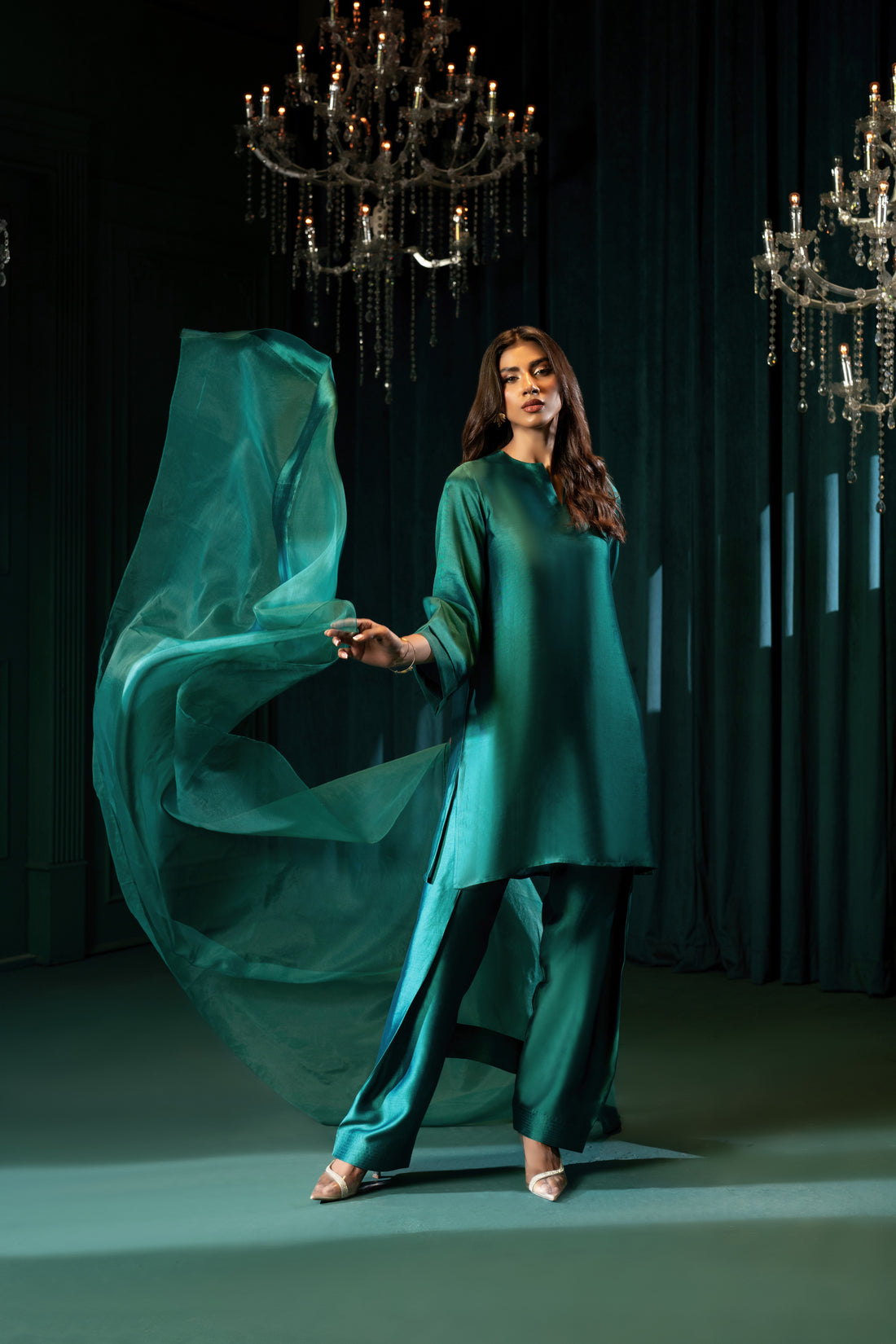 Jade - with Farshi Shalwar