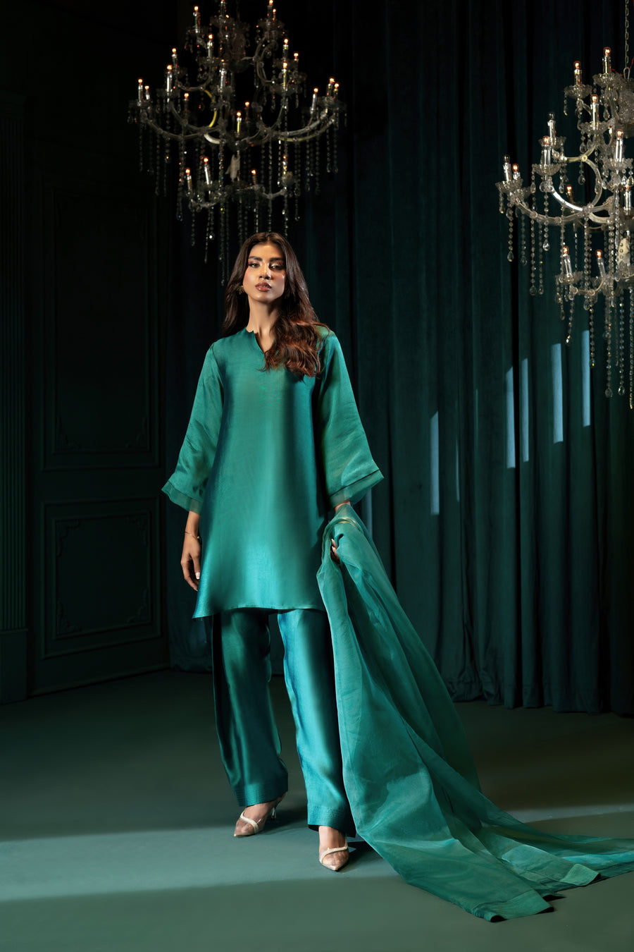 Jade - with Farshi Shalwar