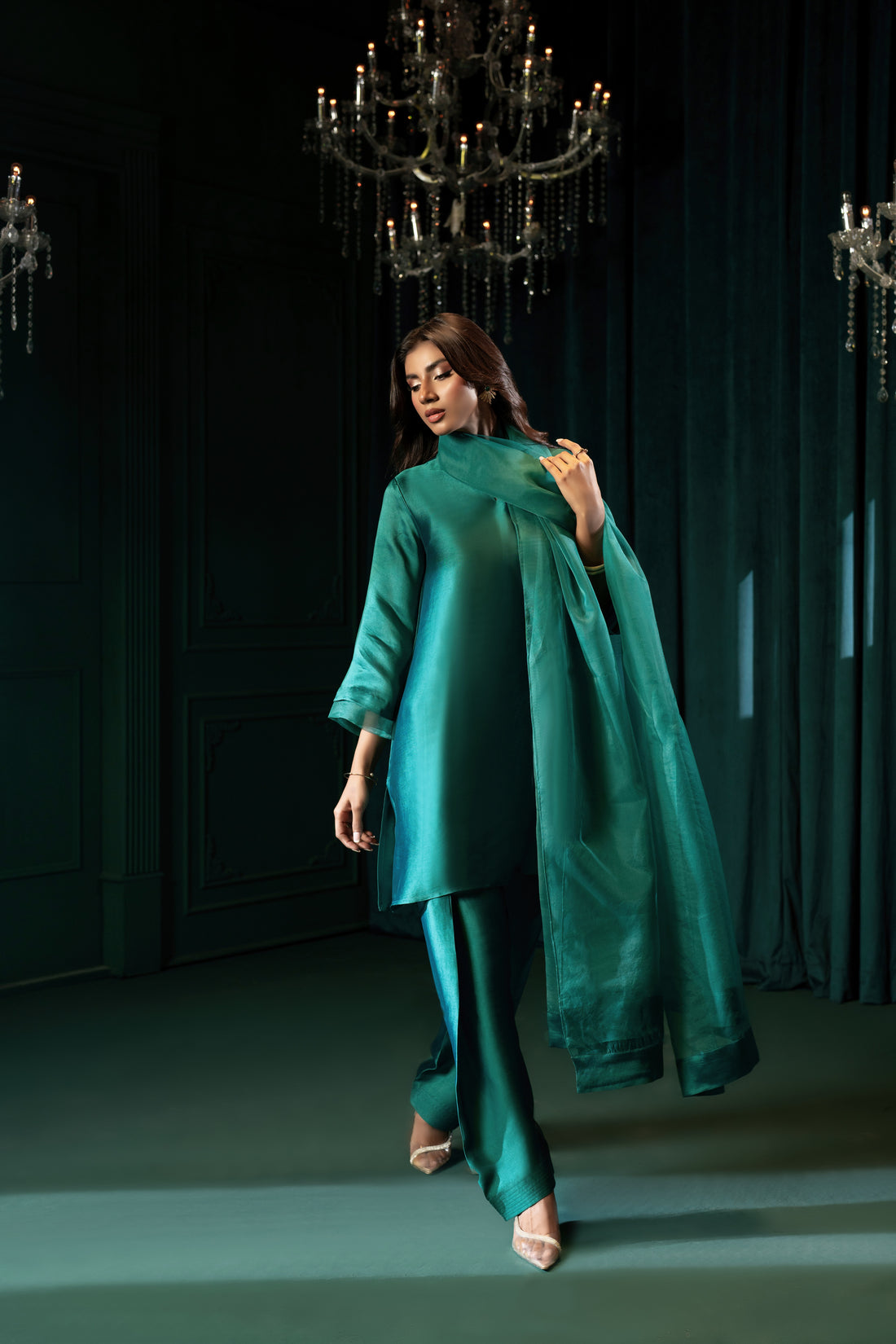 Jade - with Farshi Shalwar