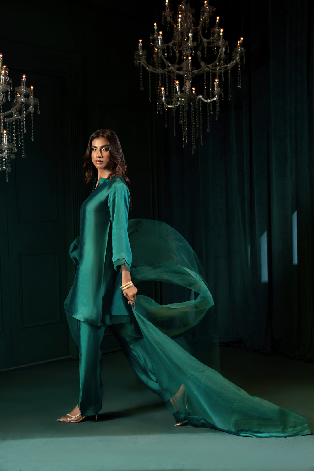 Jade - with Farshi Shalwar