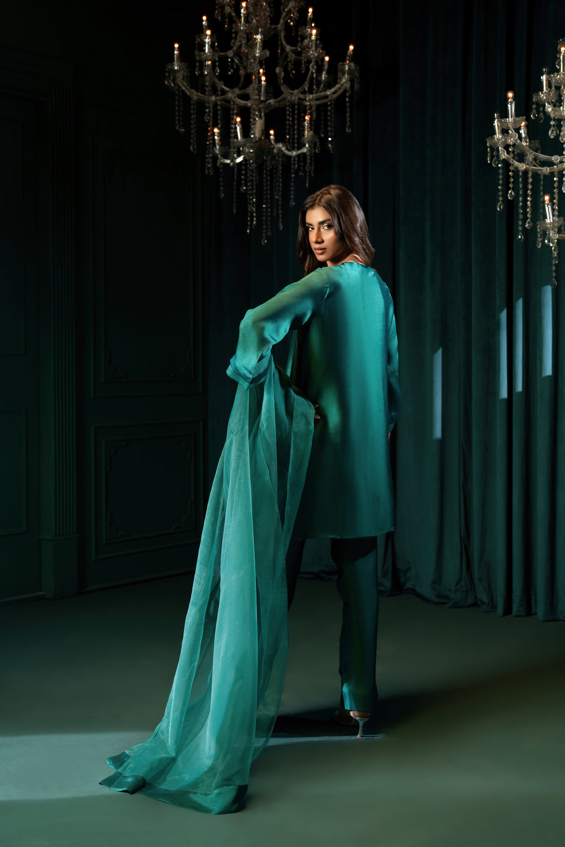 Jade - with Farshi Shalwar