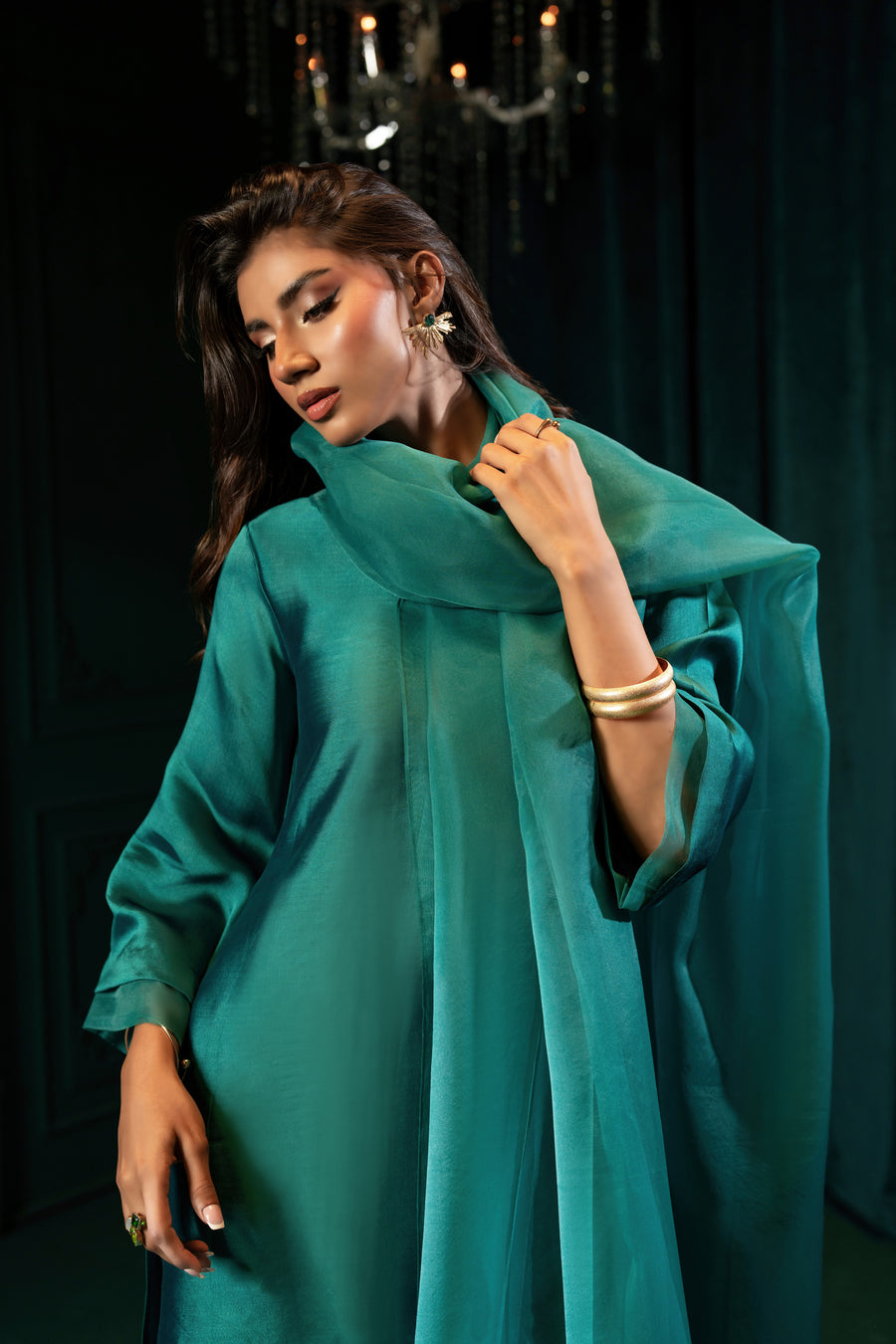 Jade - with Farshi Shalwar
