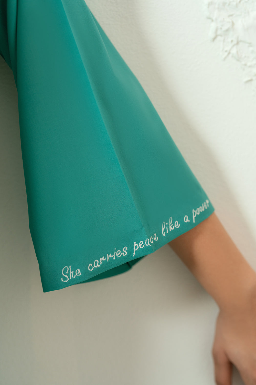 She carries peace like a power