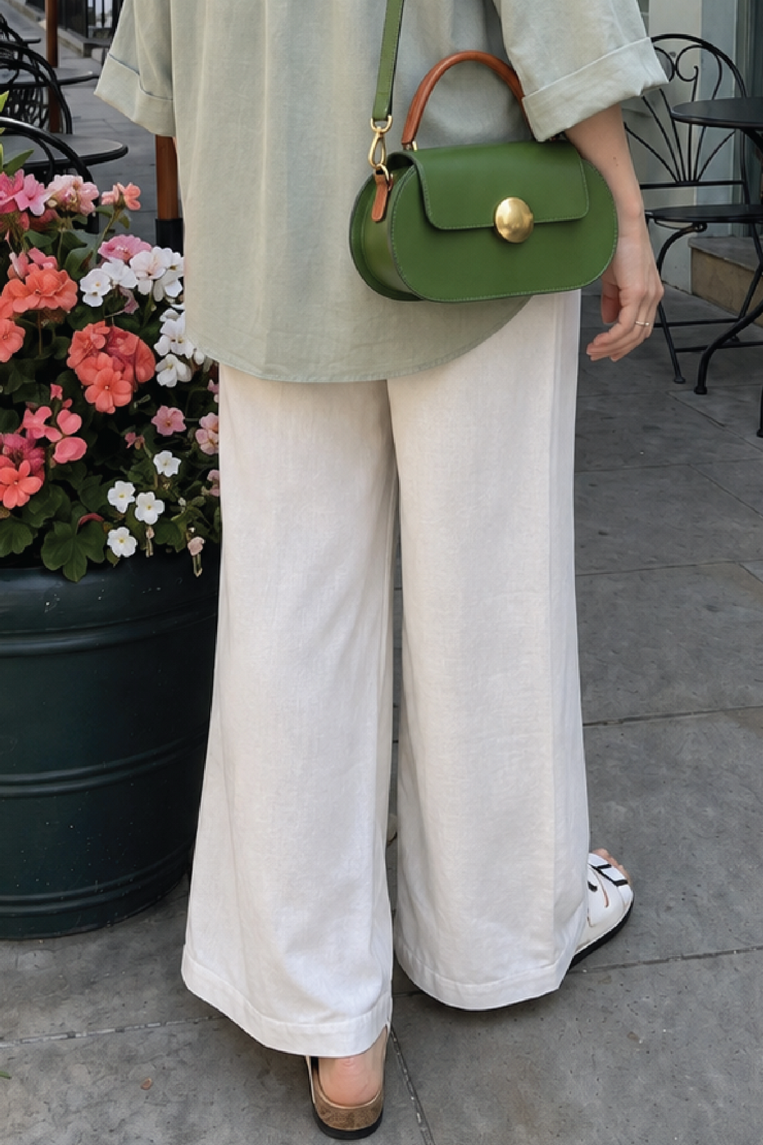 Linen Pants - Light Beige