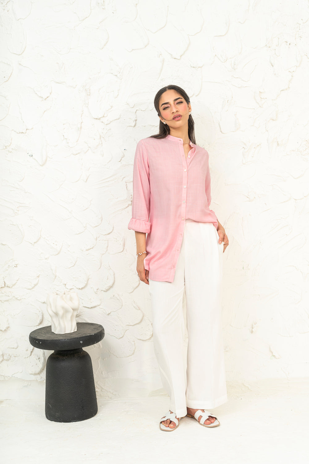 Linen White Pants